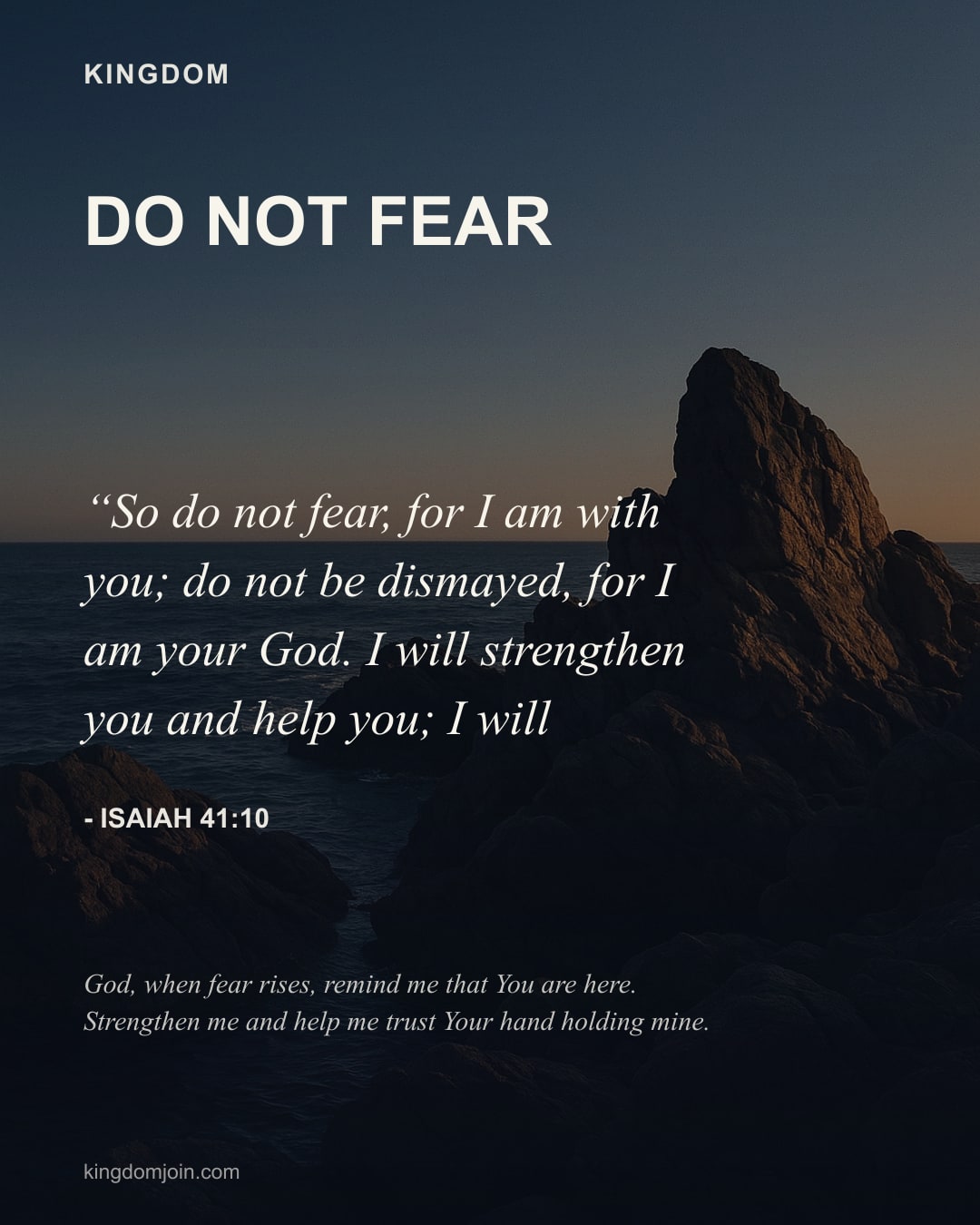 Do Not Fear - Isaiah 41:10